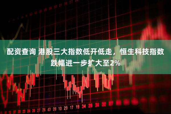 配资查询 港股三大指数低开低走，恒生科技指数跌幅进一步扩大至2%