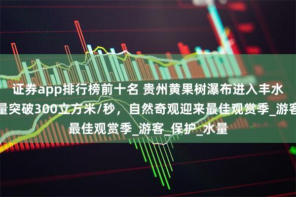 证券app排行榜前十名 贵州黄果树瀑布进入丰水期：单日流量突破300立方米/秒，自然奇观迎来最佳观赏季_游客_保护_水量