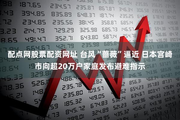 配点网股票配资网址 台风“蔷薇”逼近 日本宫崎市向超20万户家庭发布避难指示